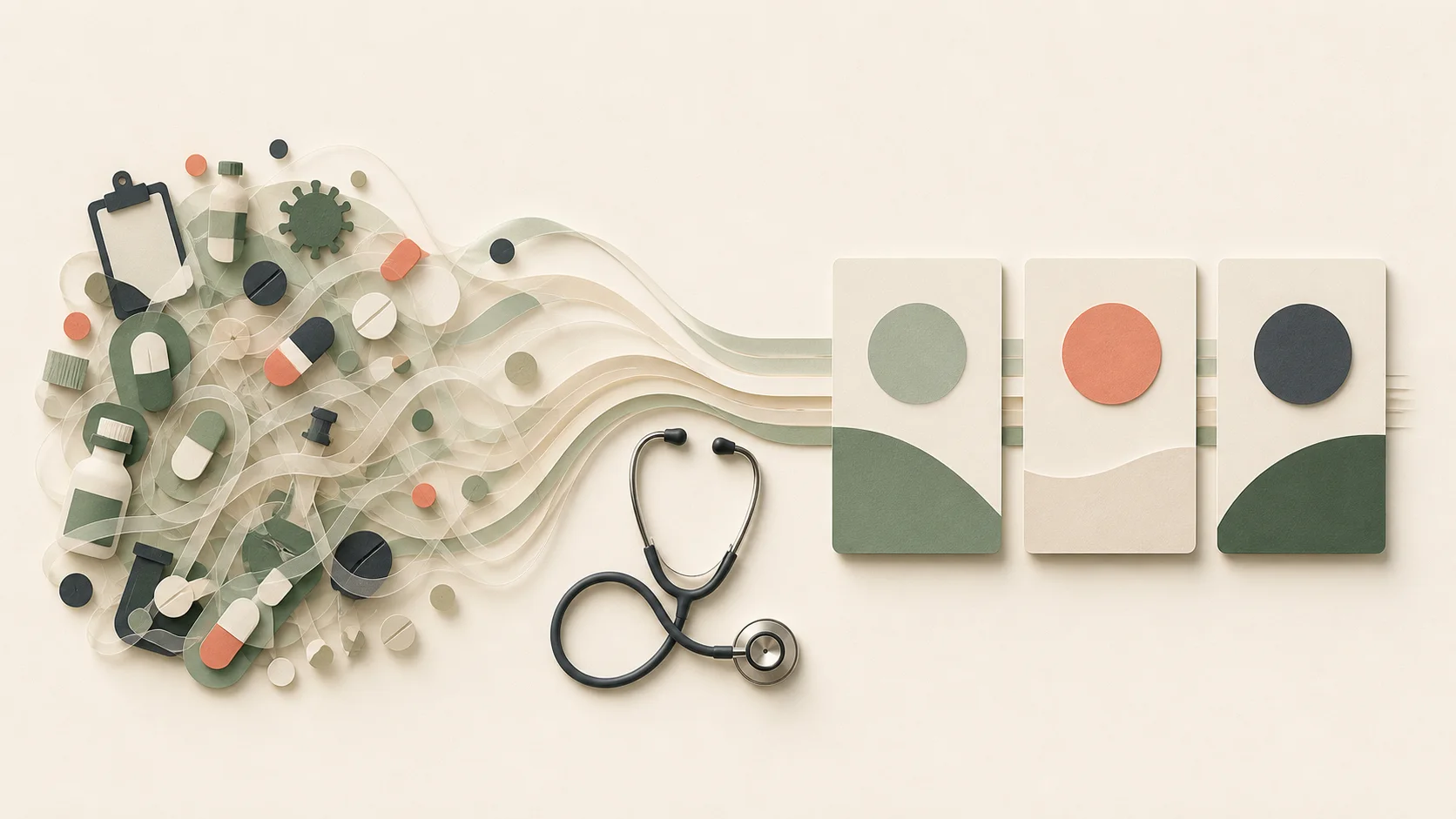 Medical jargon explained as clear, organized information